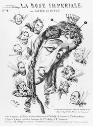 Imperatriz Eugenie, ilustração de &39;La Rose Imperiale&39;, suplemento para &39;La Charge&39;, c.1870